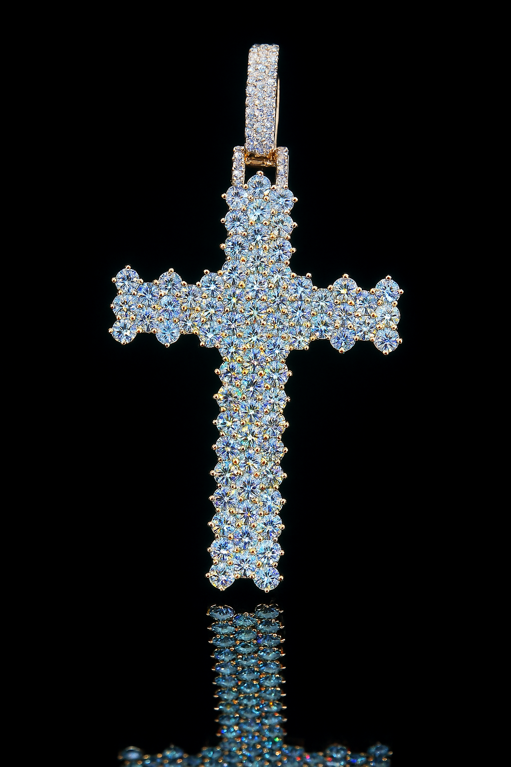 Moissanite Cross Pendant
