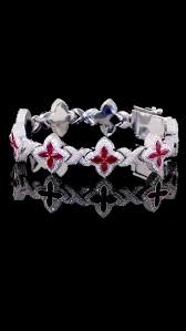 Moissanite Ruby Bracelet