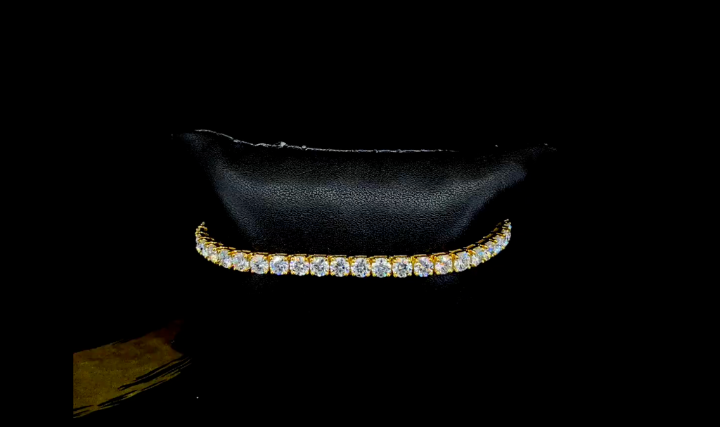 Moissanite Tennis Bracelet Gold