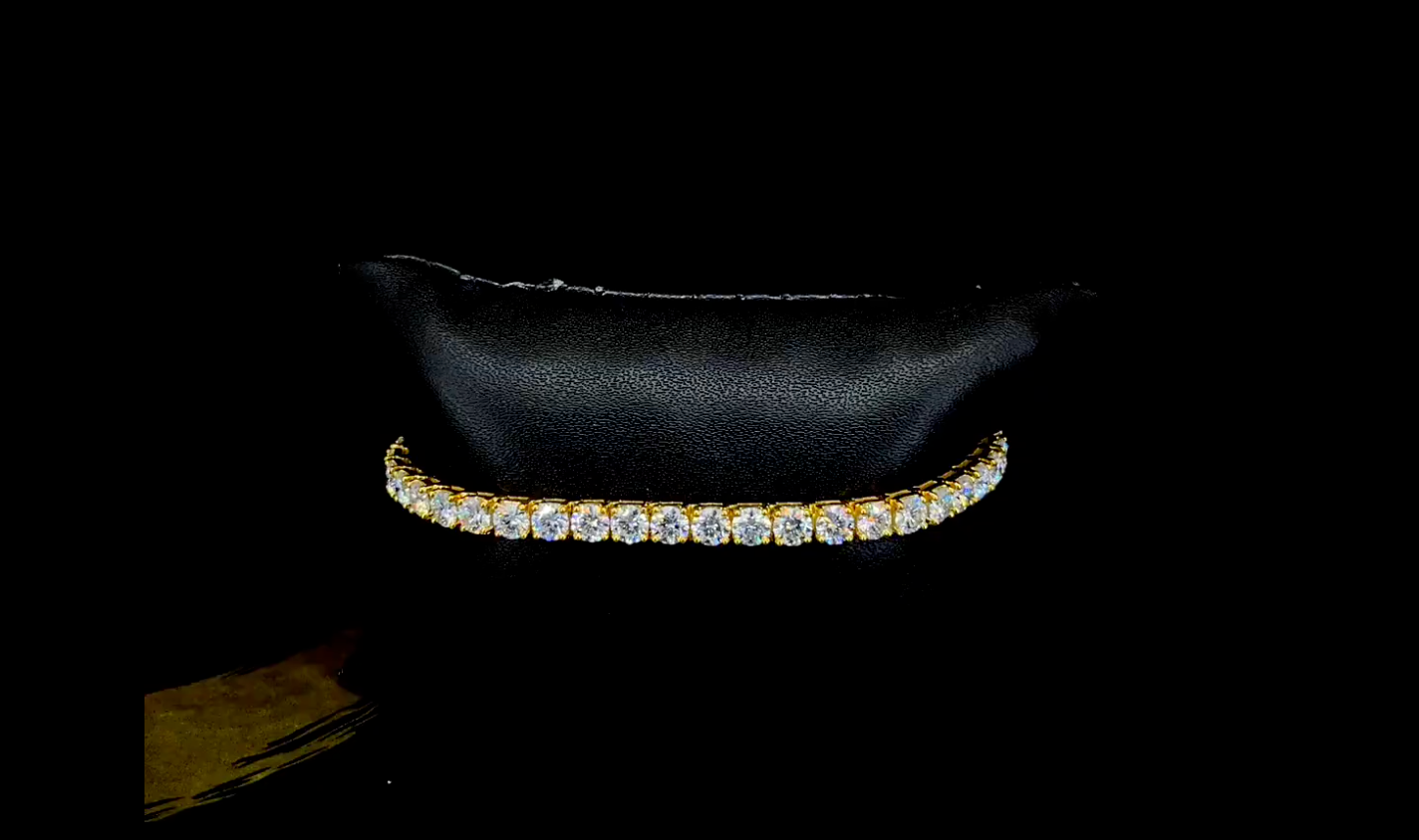 Moissanite Tennis Bracelet Gold