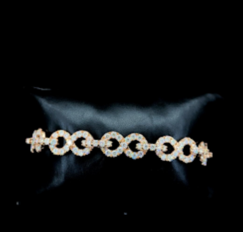 Moissanite Link Bracelet