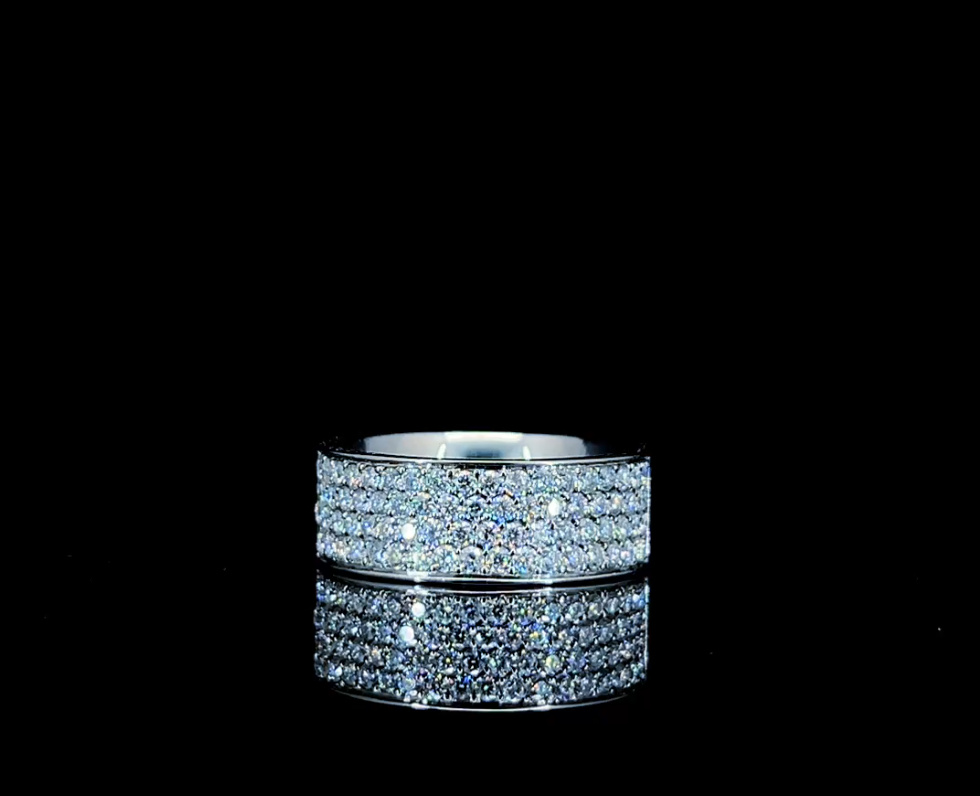 Moissanite Band Ring