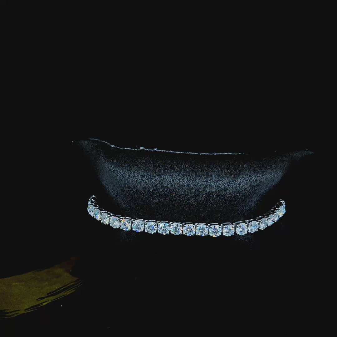 Moissanite Tennis Bracelet White