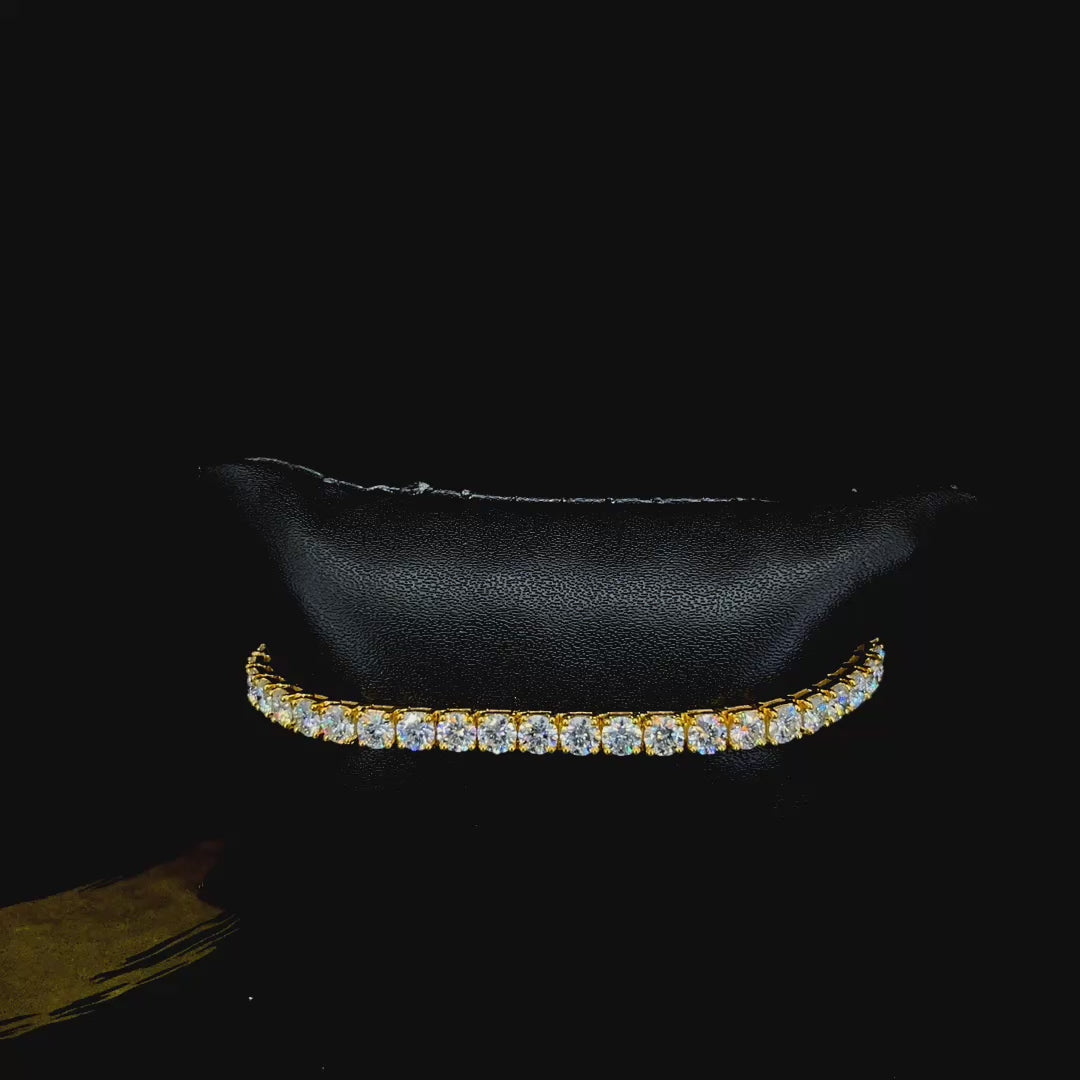 Moissanite Tennis Bracelet Gold