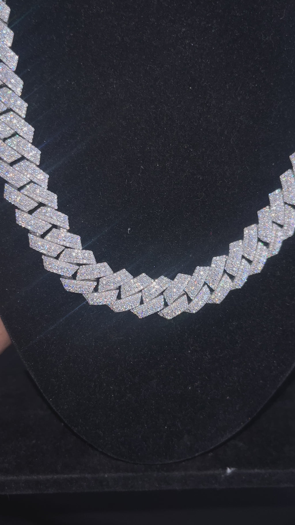 Moissanite Cuban Chain with Big Stones
