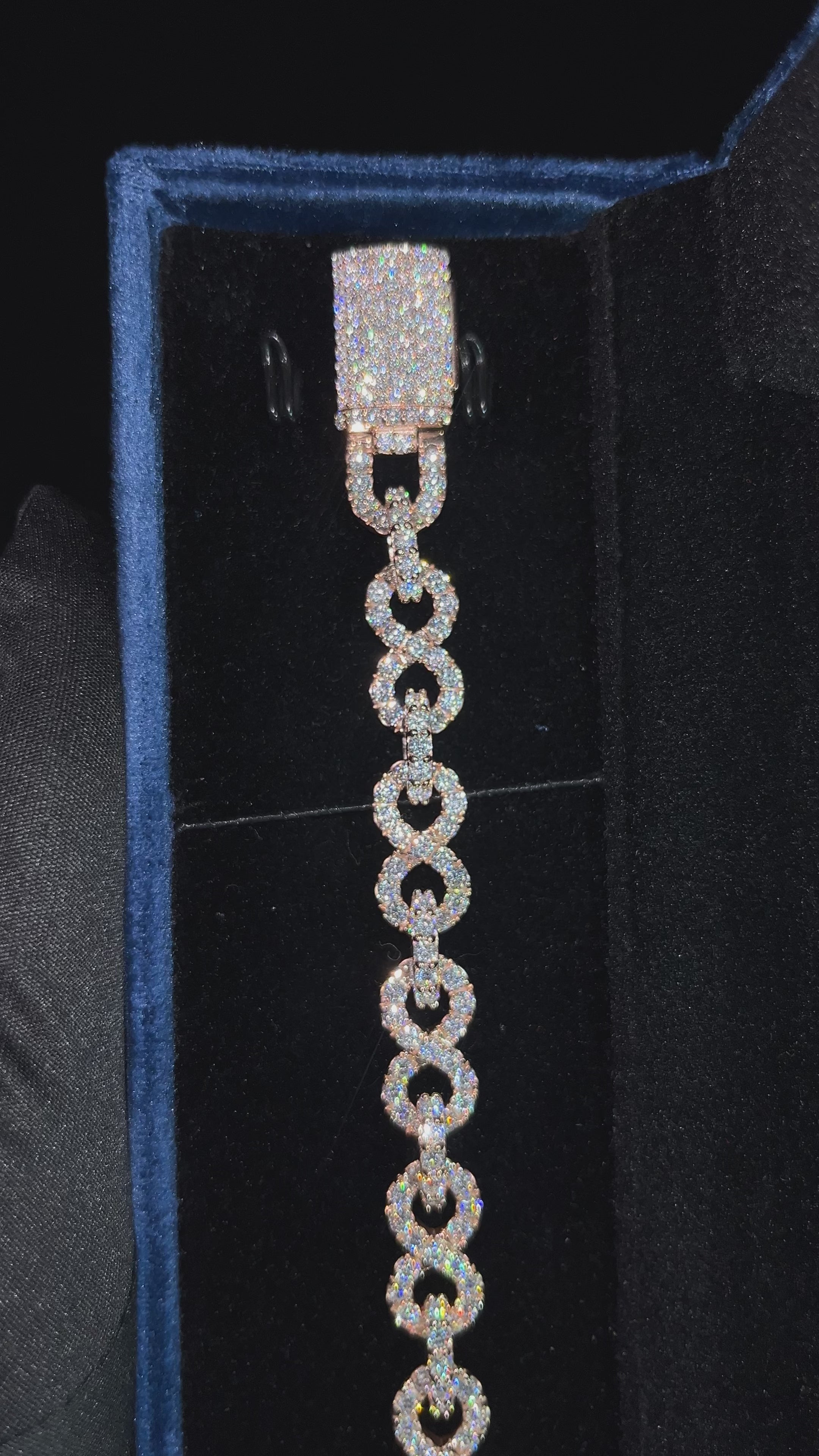 Moissanite Link Bracelet